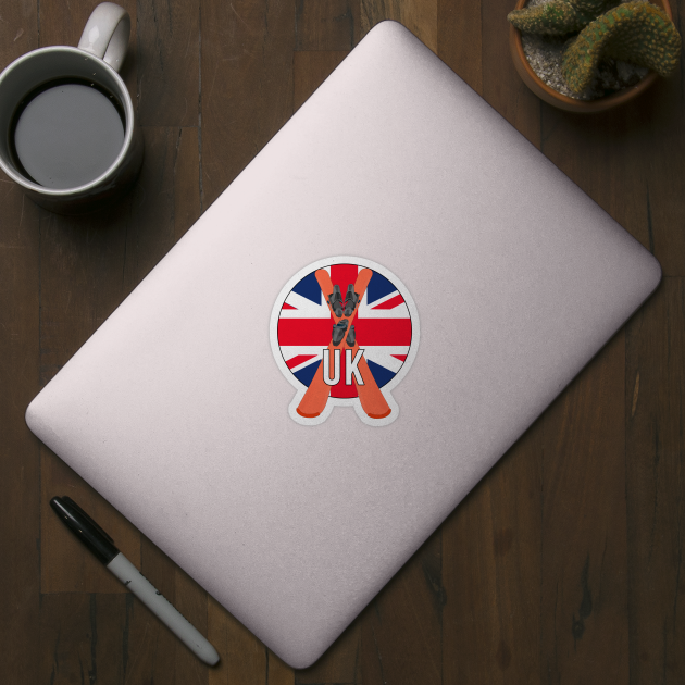 Cool Ski Flag of UK by DiegoCarvalho